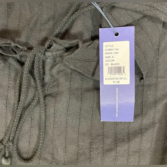 NWT Rebecca Minkoff “Pippa” Cold Shoulder Ruffle Blouse - Picture 12 of 13